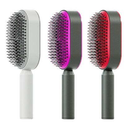 Cushion Detangling Hair Brush with Easy-Clean Options
