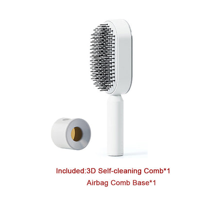 Cushion Detangling Hair Brush with Easy-Clean Options