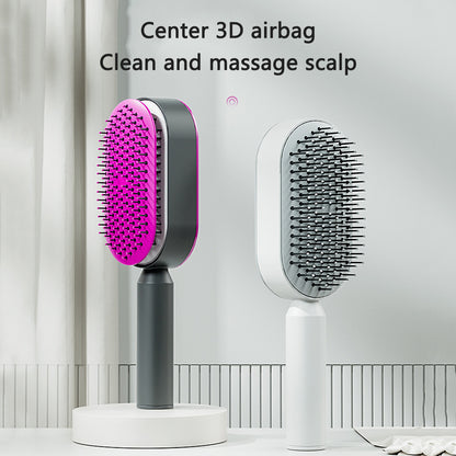 Cushion Detangling Hair Brush with Easy-Clean Options