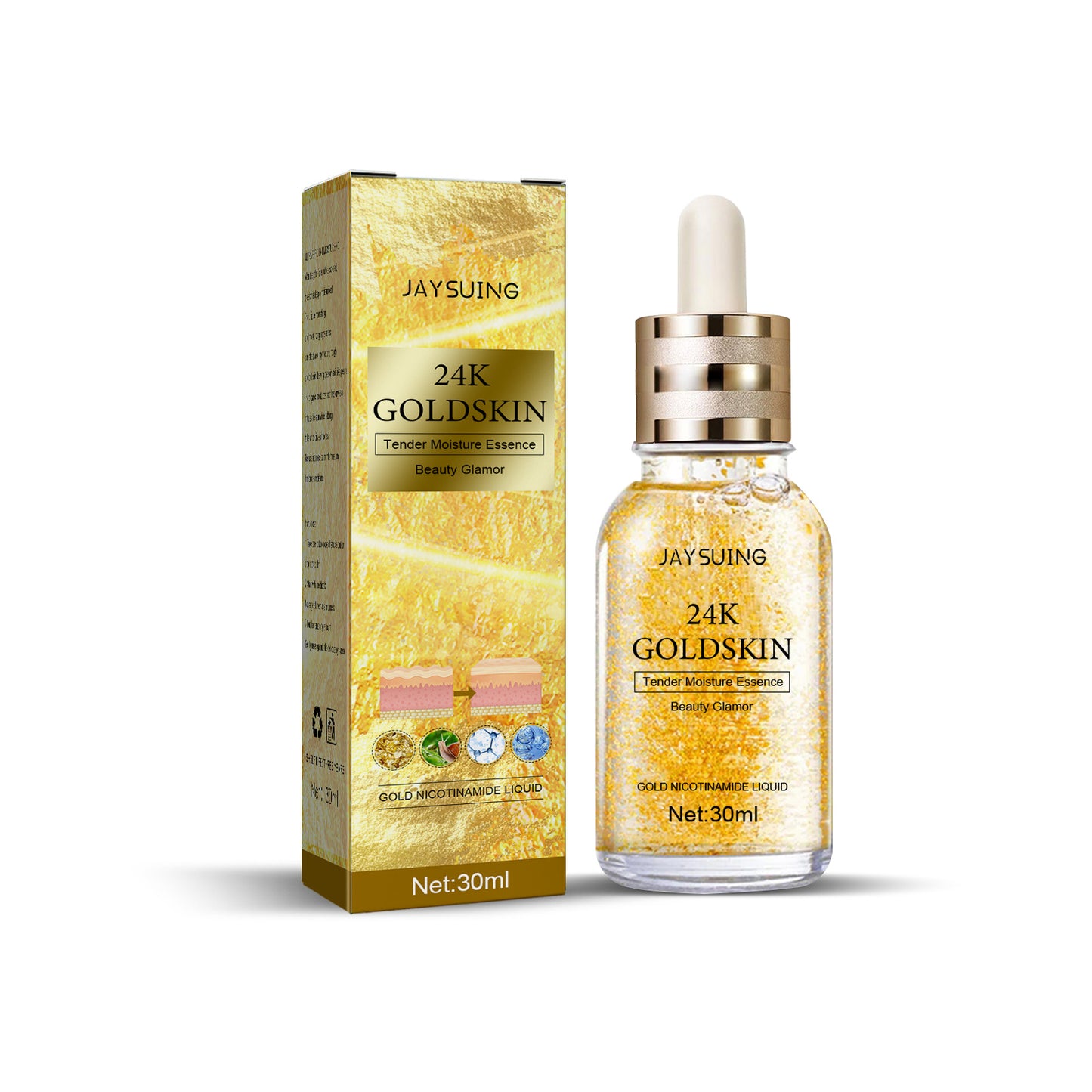 Gold Collagen Facial Essence for Hydration Support