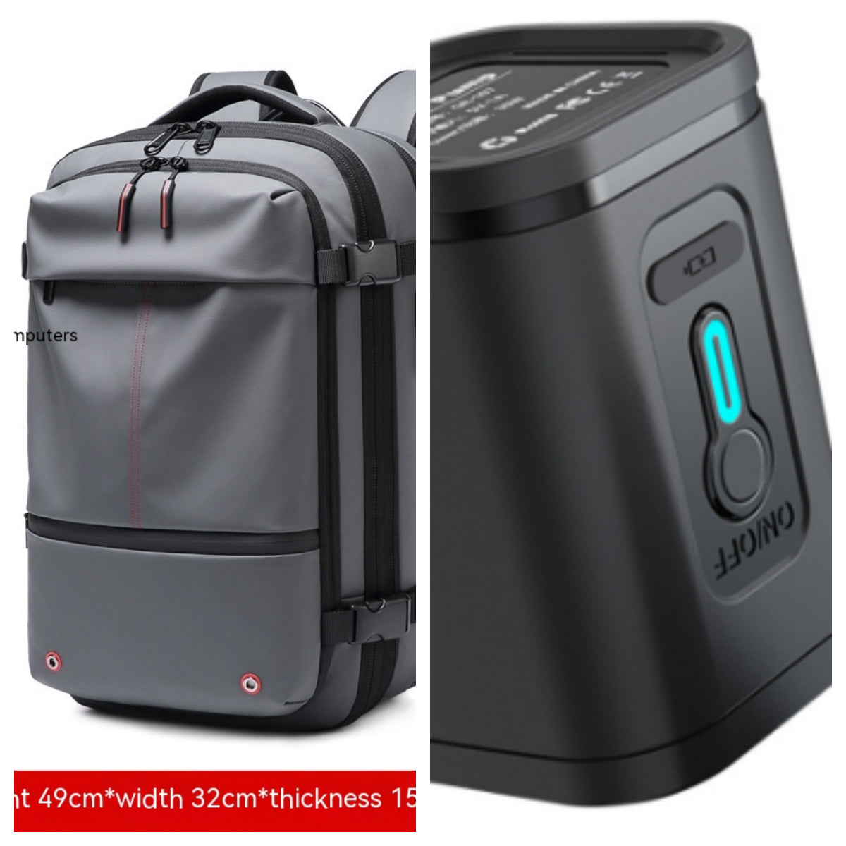 19-Inch Compression Travel Business Backpack