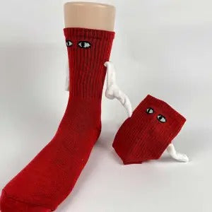 Matching Hand-Hold Mid-Calf Socks