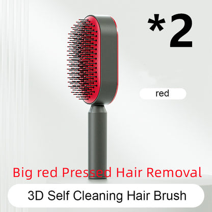 Cushion Detangling Hair Brush with Easy-Clean Options