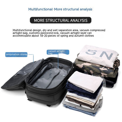 19-Inch Compression Travel Business Backpack