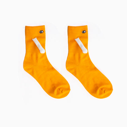 Matching Hand-Hold Mid-Calf Socks