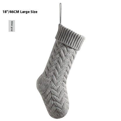18-Inch Knitted Holiday Gift Stocking