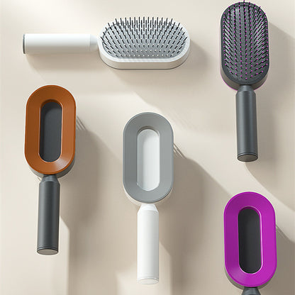 Cushion Detangling Hair Brush with Easy-Clean Options