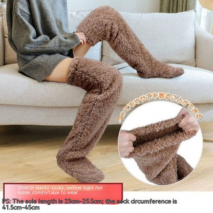 Plush Over-Knee Lounge Socks