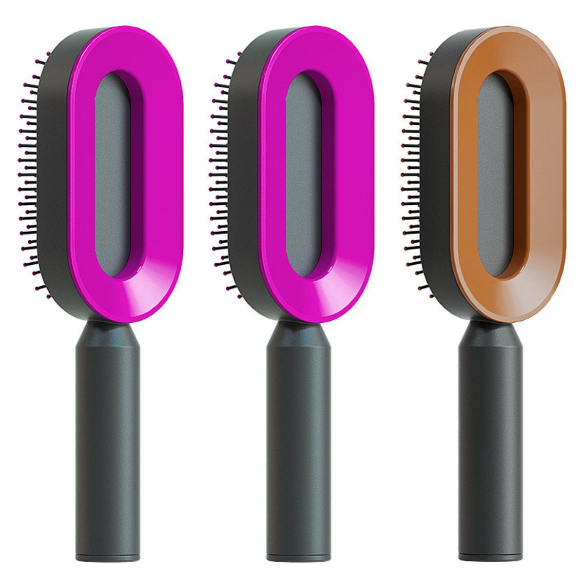 Cushion Detangling Hair Brush with Easy-Clean Options