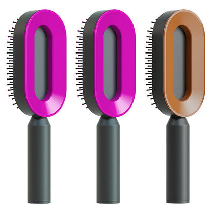 Cushion Detangling Hair Brush with Easy-Clean Options