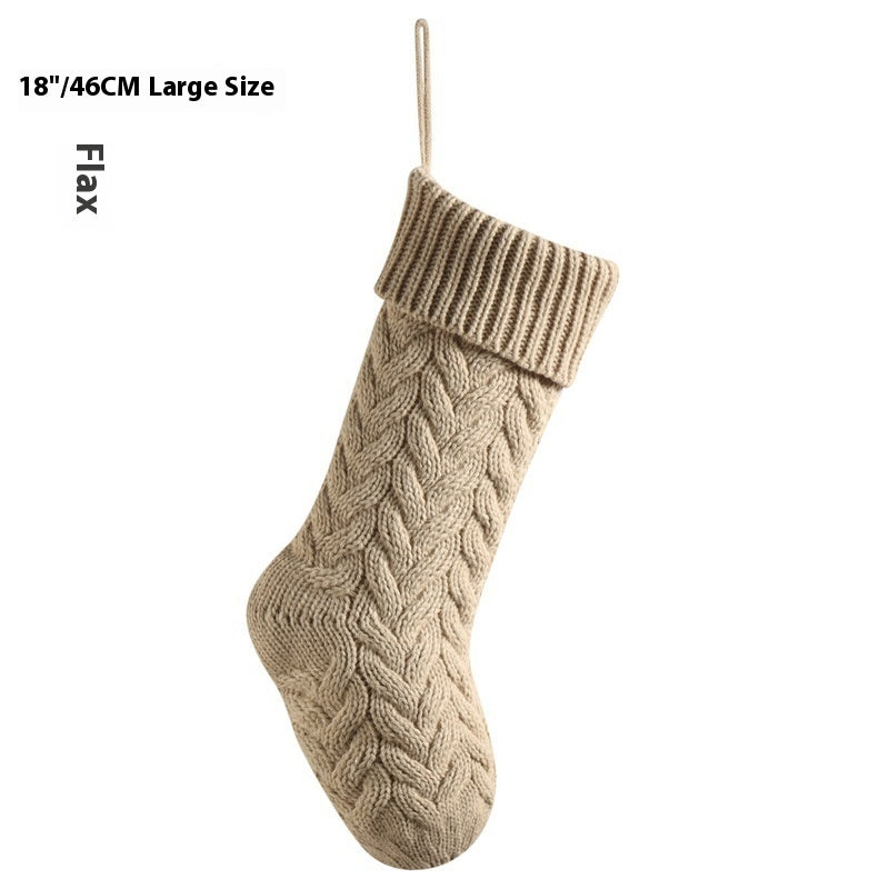 18-Inch Knitted Holiday Gift Stocking