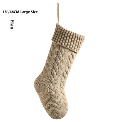 18-Inch Knitted Holiday Gift Stocking