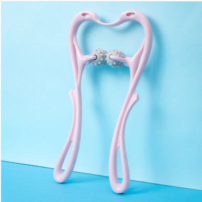 Swan-Style Six-Roller Neck & Body Massage Tool