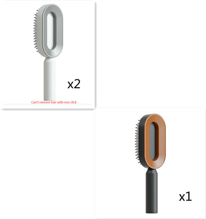 Cushion Detangling Hair Brush with Easy-Clean Options