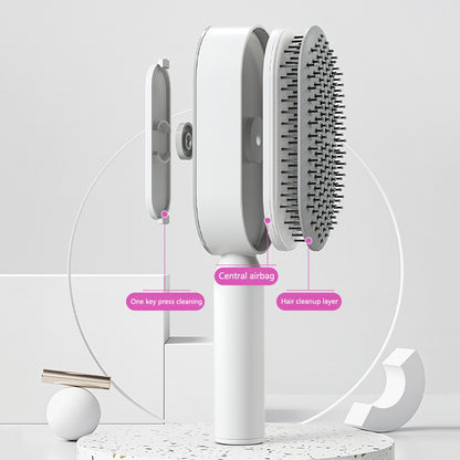 Cushion Detangling Hair Brush with Easy-Clean Options