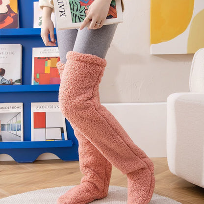 Plush Over-Knee Lounge Socks