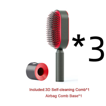 Cushion Detangling Hair Brush with Easy-Clean Options