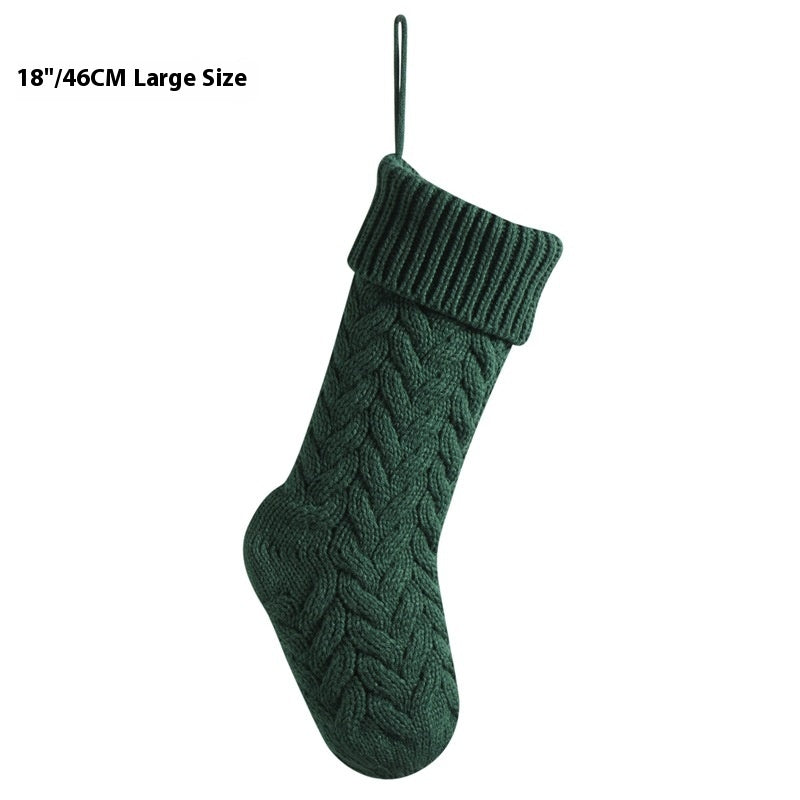 18-Inch Knitted Holiday Gift Stocking