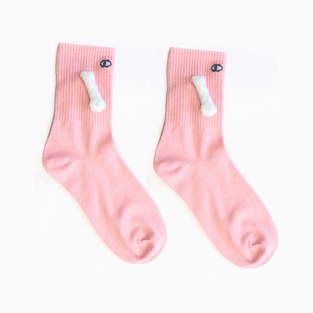 Matching Hand-Hold Mid-Calf Socks
