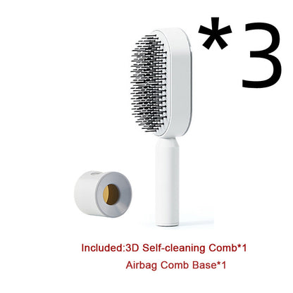 Cushion Detangling Hair Brush with Easy-Clean Options