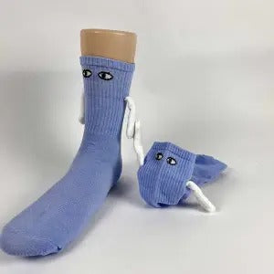 Matching Hand-Hold Mid-Calf Socks
