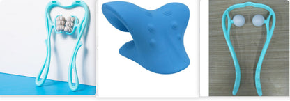 Swan-Style Six-Roller Neck & Body Massage Tool