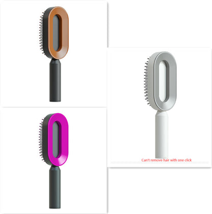 Cushion Detangling Hair Brush with Easy-Clean Options