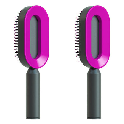 Cushion Detangling Hair Brush with Easy-Clean Options
