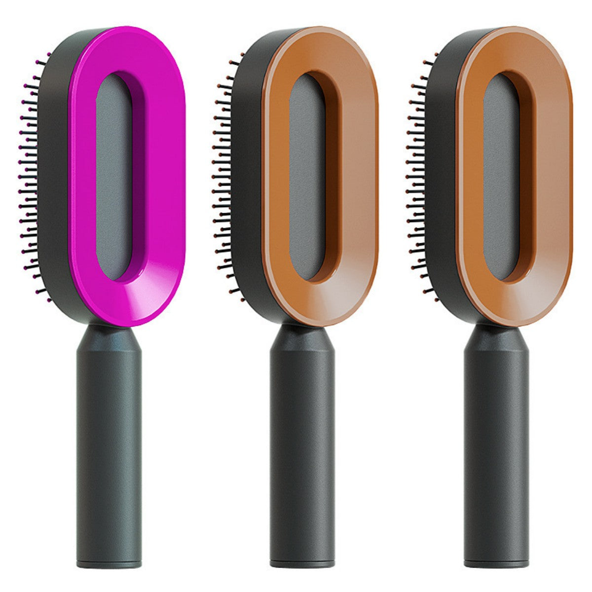 Cushion Detangling Hair Brush with Easy-Clean Options