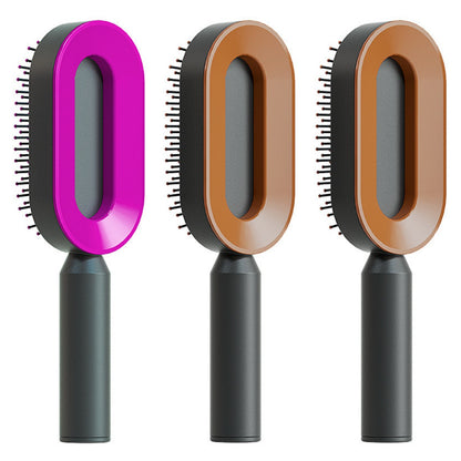 Cushion Detangling Hair Brush with Easy-Clean Options