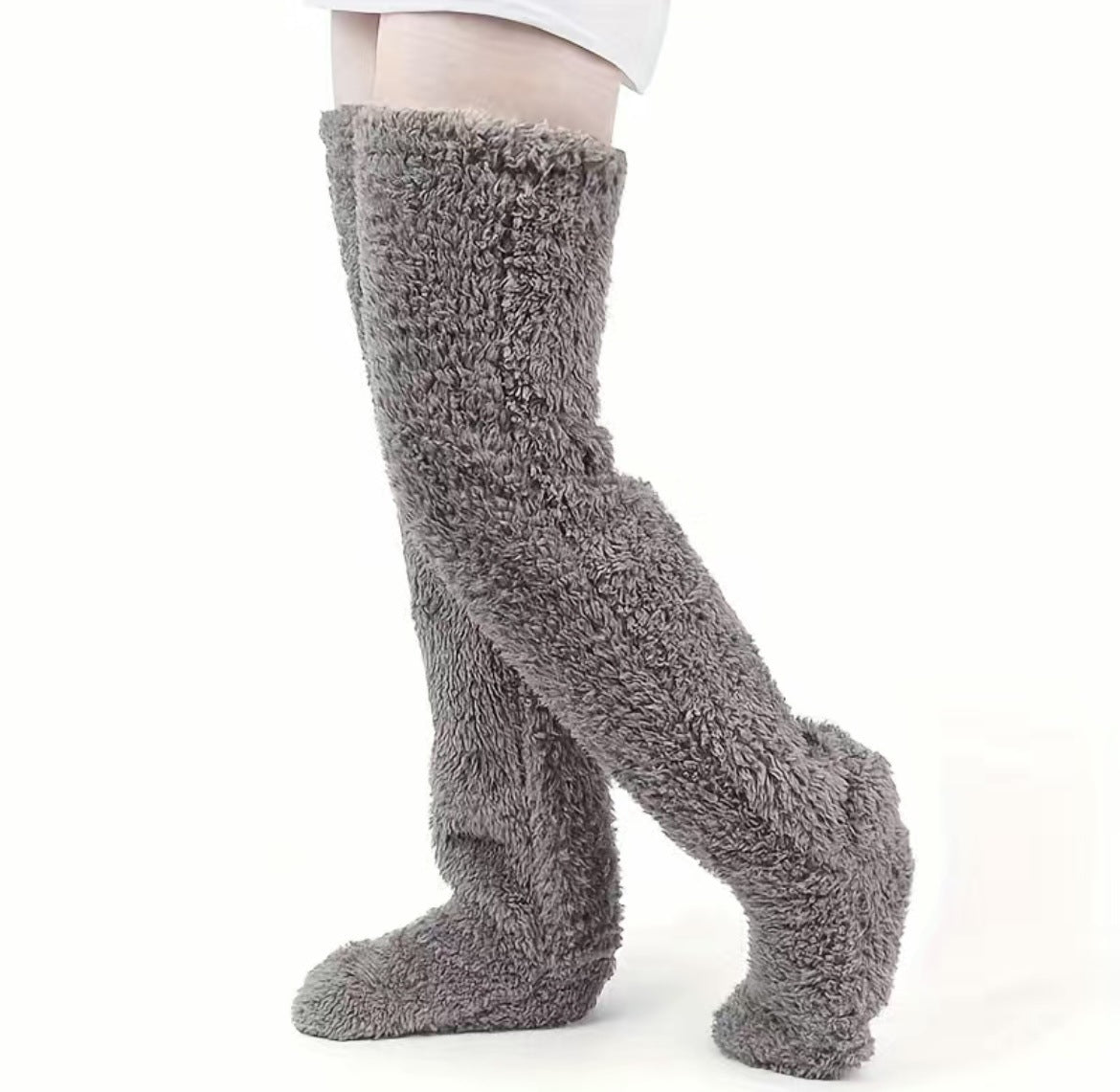 Plush Over-Knee Lounge Socks