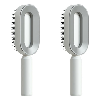 Cushion Detangling Hair Brush with Easy-Clean Options
