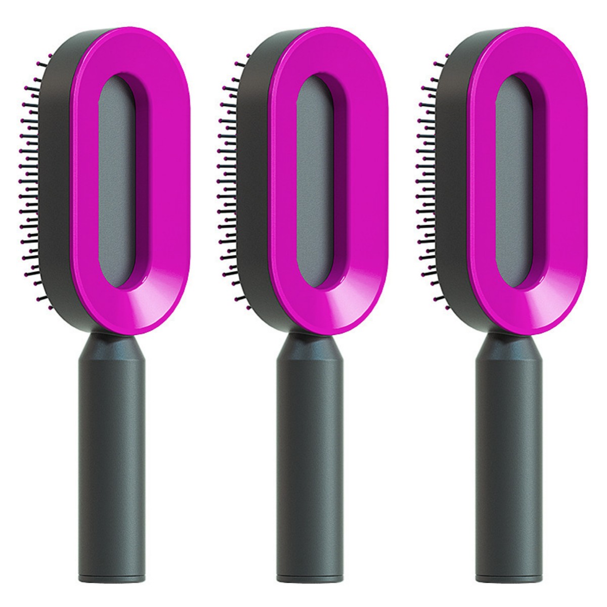 Cushion Detangling Hair Brush with Easy-Clean Options