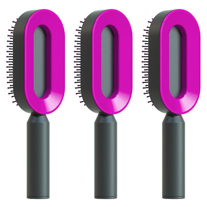 Cushion Detangling Hair Brush with Easy-Clean Options