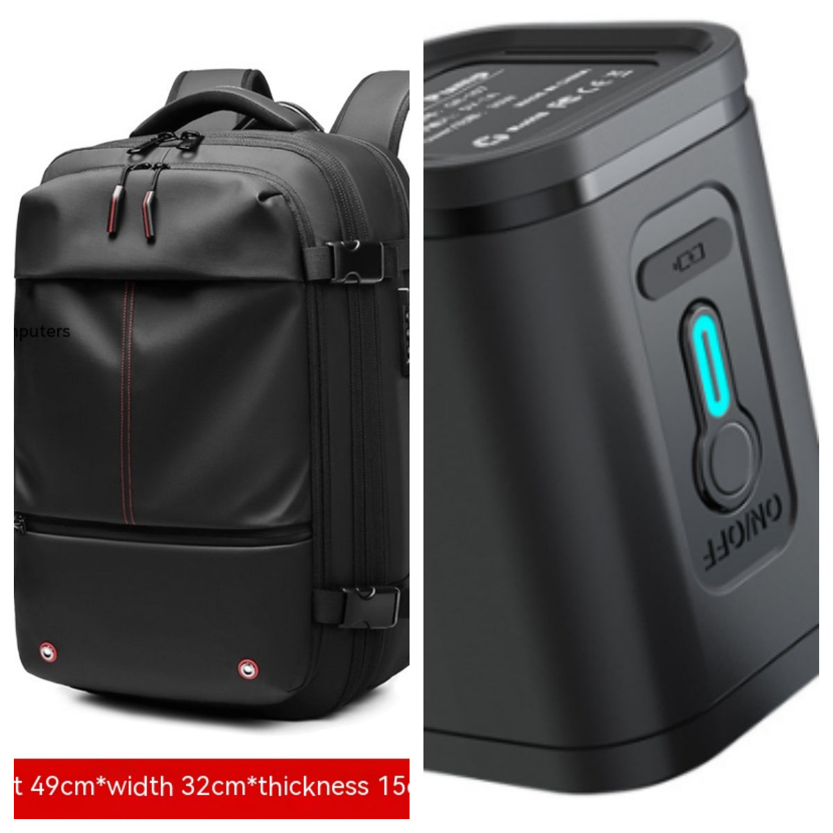 19-Inch Compression Travel Business Backpack