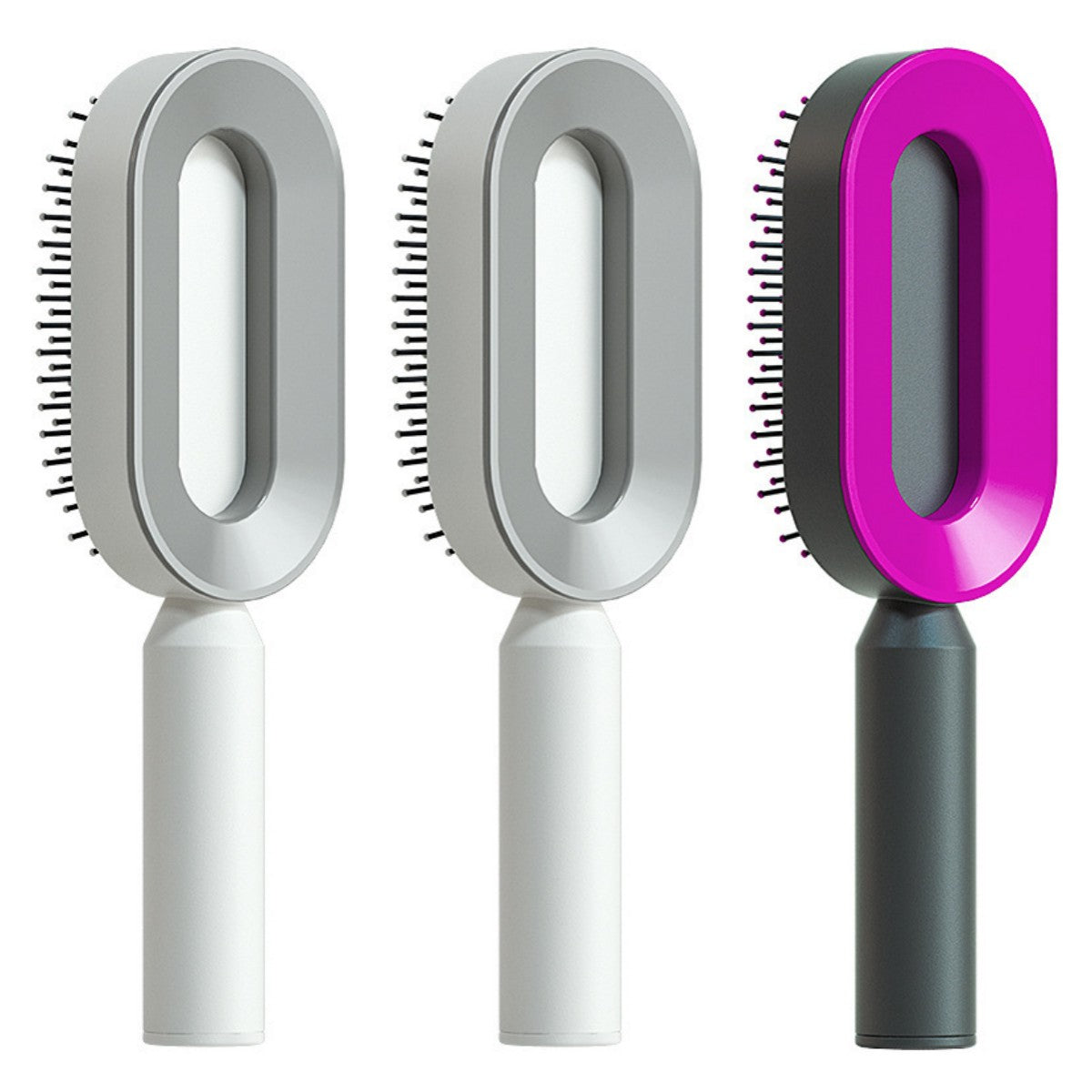 Cushion Detangling Hair Brush with Easy-Clean Options