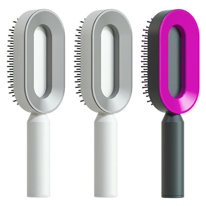 Cushion Detangling Hair Brush with Easy-Clean Options