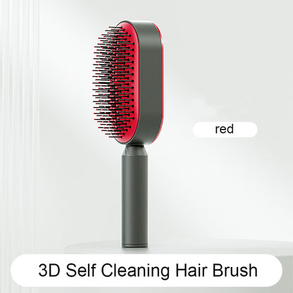Cushion Detangling Hair Brush with Easy-Clean Options