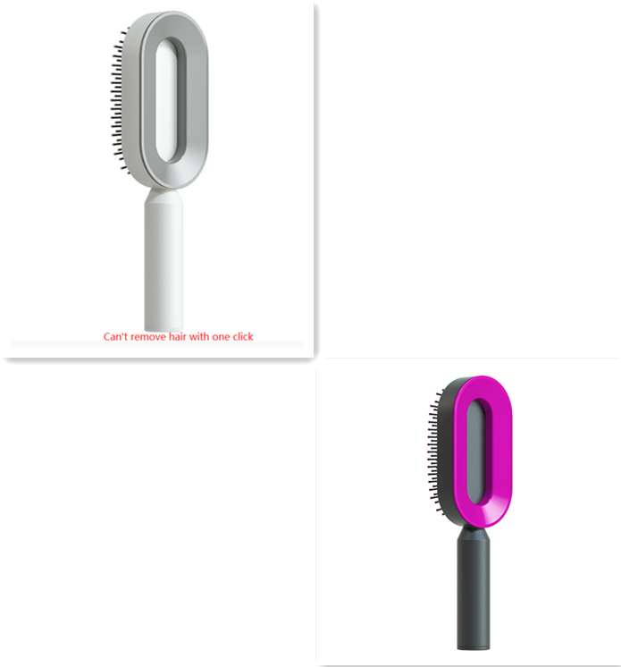 Cushion Detangling Hair Brush with Easy-Clean Options