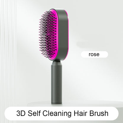Cushion Detangling Hair Brush with Easy-Clean Options