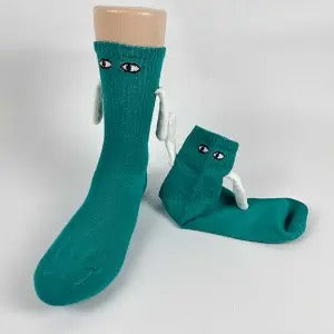 Matching Hand-Hold Mid-Calf Socks