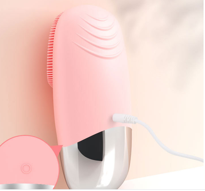 Compact Silicone Sonic Facial Cleansing Brush